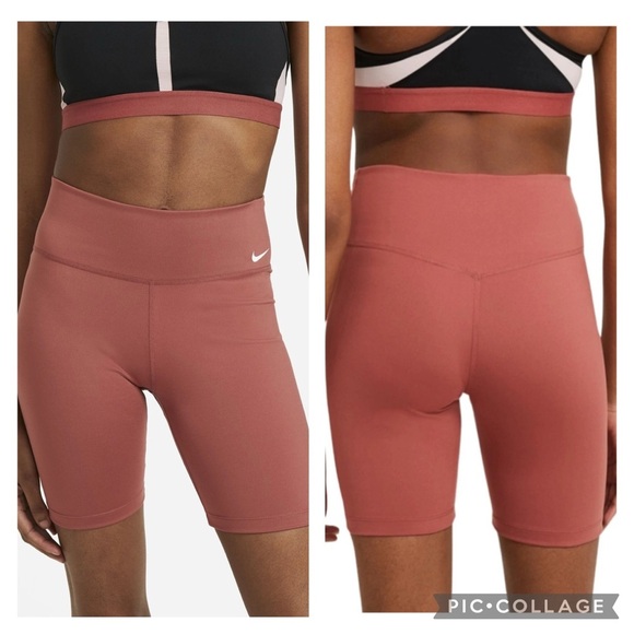Nike One Dri-Fit Mid Rise Tight Fit Bike Shorts Women’s size Small - Picture 1 of 13